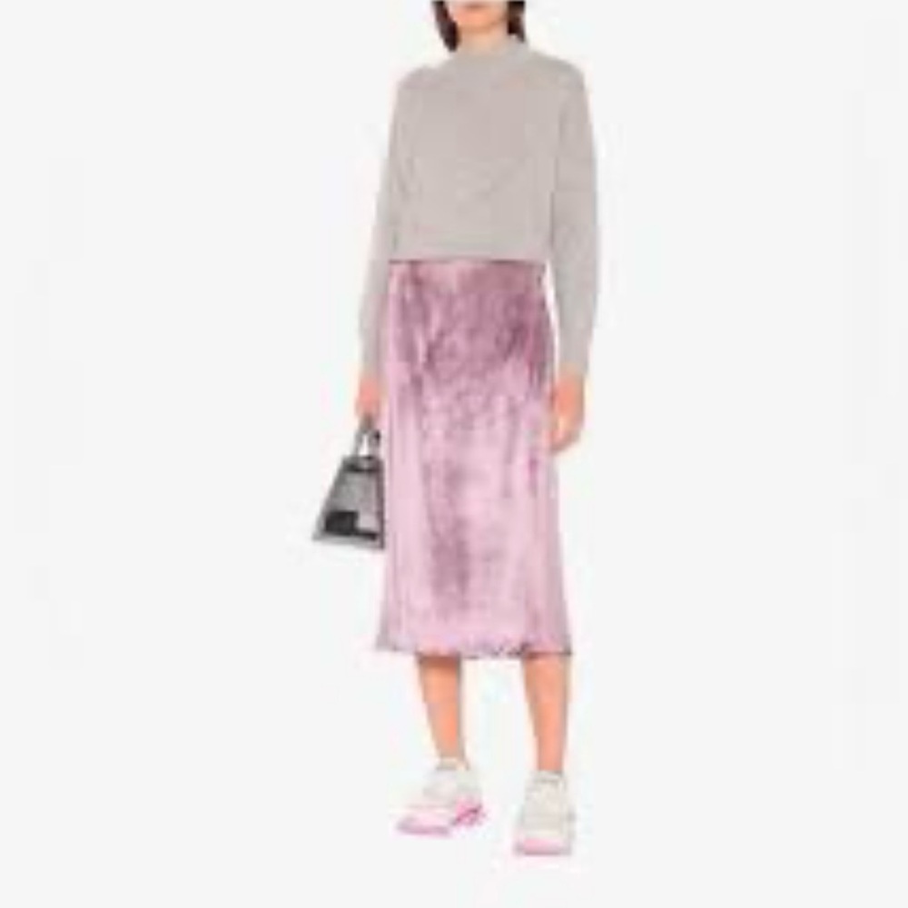 Vince Panne Velvet Midi Skirt